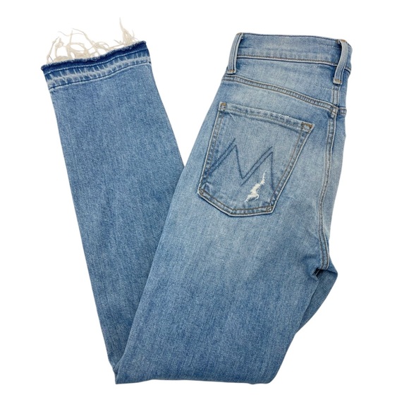 Mother Superior High Waisted Hiker Hover Jeans 24 Blue - Picture 7 of 16